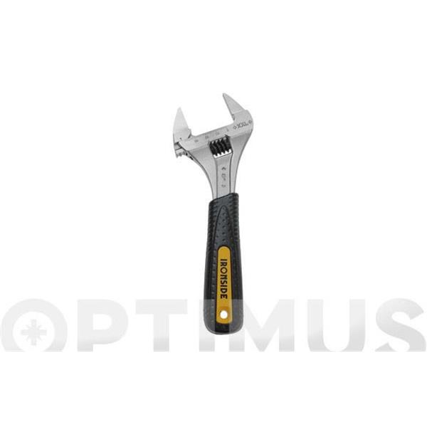 LLAVE AJUSTABLE SUPER APERTURA 39 MM. 8" - 200 MM BOCAS XTRA FINAS, ACERO CROMO VANADIO