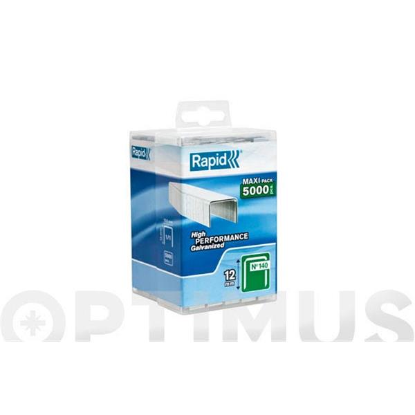 GRAPAS 140/12 MM. ACERO GALVANIZADO 5.00O UDS ESPECIAL IRONSIDE 