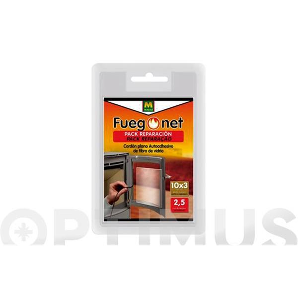 CORDON PLANO AUTOADHESIVO FIBRA DE VIDRIO 10 X 3 MM LONG 2.5 MT MASSO
