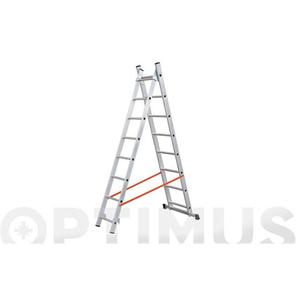 ESCALERA ALUMINIO DOBLE COMBINADA 2 X 7 PELDA&Ntilde;OS KYLATE