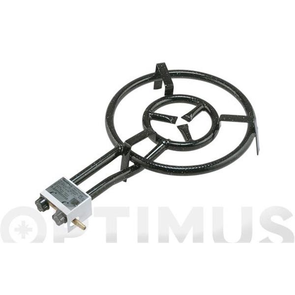 PAELLERO GAS BUTANO/PROPANO PARA PAELLAS DE 20 A 46 CM M.300 &Oslash; 30 CM AROS 30-15 CM / 2 AROS GARCIMA