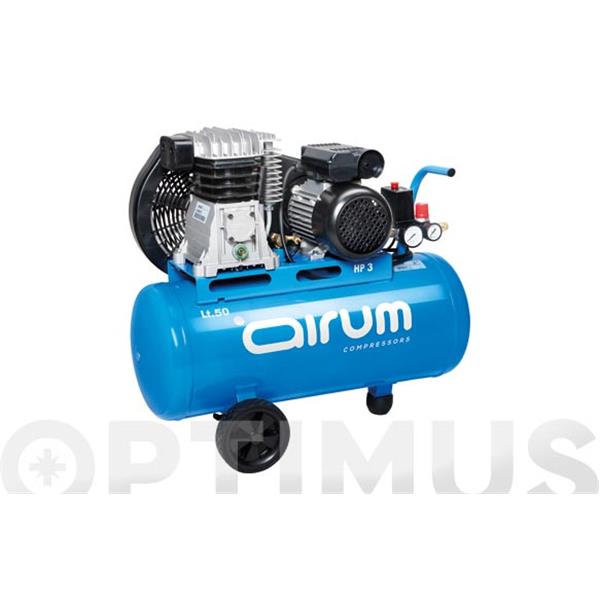 COMPRESOR CORREAS 3 CV A 9 BARS 50 L. 330 L. DE AIRE POR MINUTO B2800B/50 MODELO MERCURE AIRUM