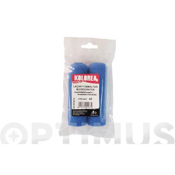 RECAMBIO 2UD MINI-RODILLOS MICROCRATER 10 CM KOLOREA