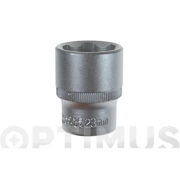 LLAVE VASO CV. 1/2" 23 MM. ACABADO SATINADO IRONSIDE .