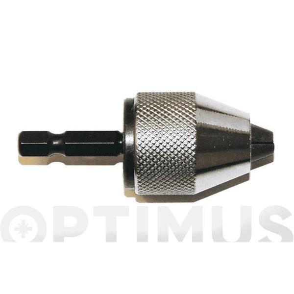 PORTABROCAS PARA ATORNILLADOR INSERCION 1/4" 0,5  -6 MM