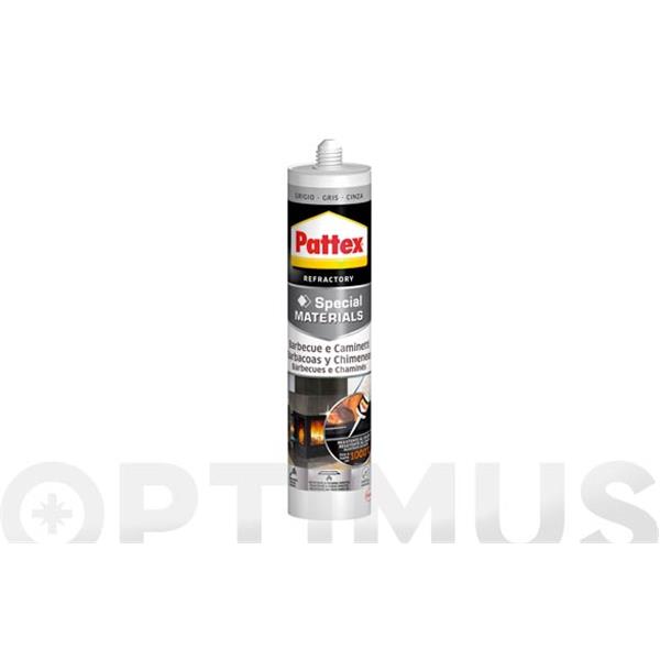 MASILLA REFRACTARIA PARA BARBACOAS Y CHIMENEAS 500GR GRIS PATTEX