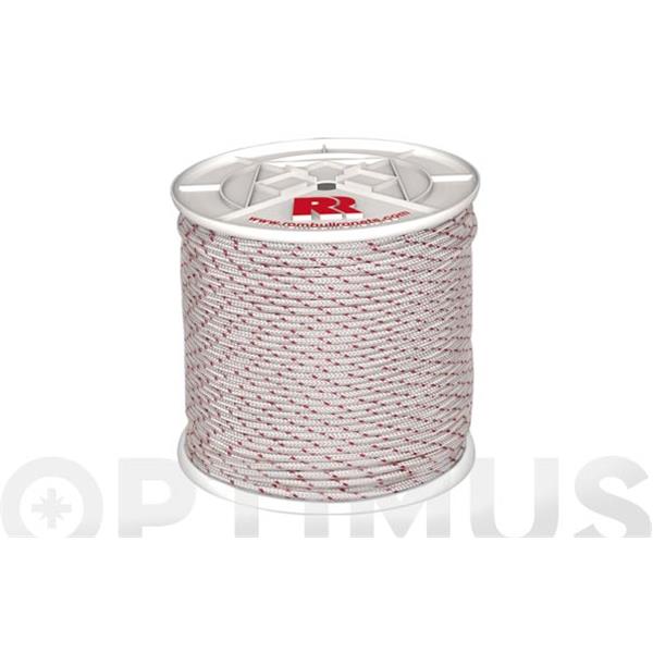 CUERDA ARRANQUE MOTORES 4,5 MM 100 MT BLANCO ROMBULL