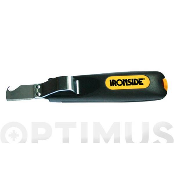PELACABLES AJUSTABLE DESDE 4 A 28 MM. CON HOJA DE GANCHO + CAPERUZA PROTECTORA  IRONSIDE