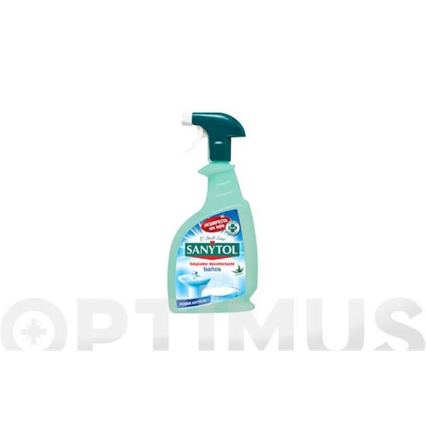 LIMPIADOR DESINFECTANTE BA&Ntilde;OS 750 ML C/ PULVERIZADOR SANYTOL .