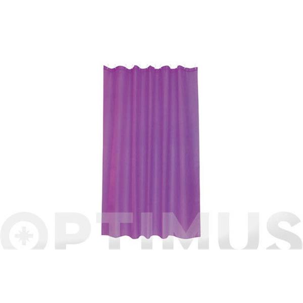 CORTINA DE BA&Ntilde;O POLIESTER INTENSE MORADO 1,8 X 2 MT H2O
