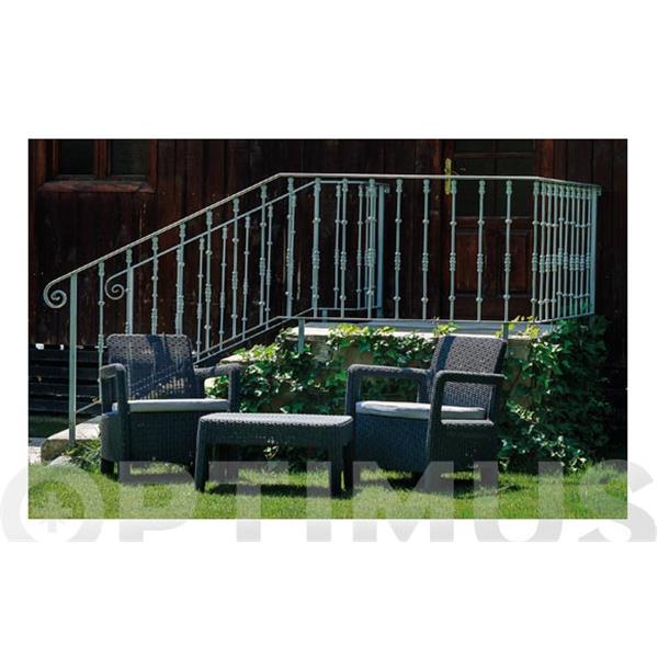 CONJUNTO DE RATAN DE RESINA GRIS ANTRACITA TARIFA BALCONY