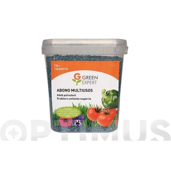 ABONO GRANULADO AZUL + OLIGOELEMENTOS 3 KG + 1 KG GRREN