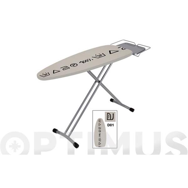 MESA PLANCHAR 125X41CM CENTRO PLANCHADO FAST PRO METAL-BLANCA AMBIT