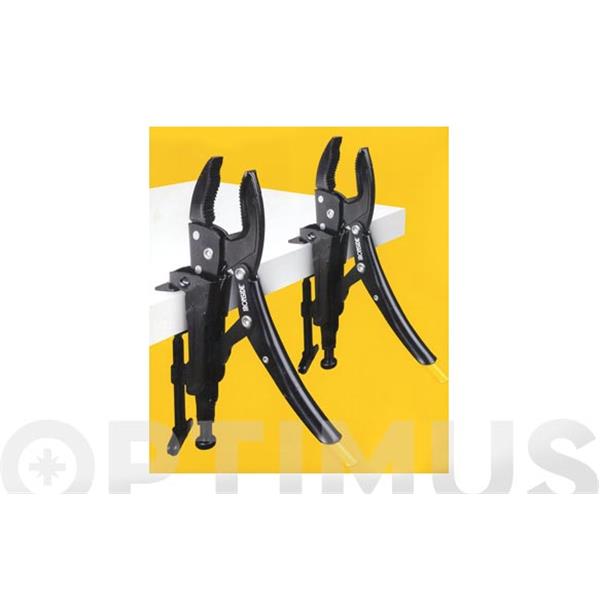 TORNILLO DE BANCO PORTATIL 2 TENAZAS GRIP OMNIUM + 2 SOPORTE GRIP IRONSIDE
