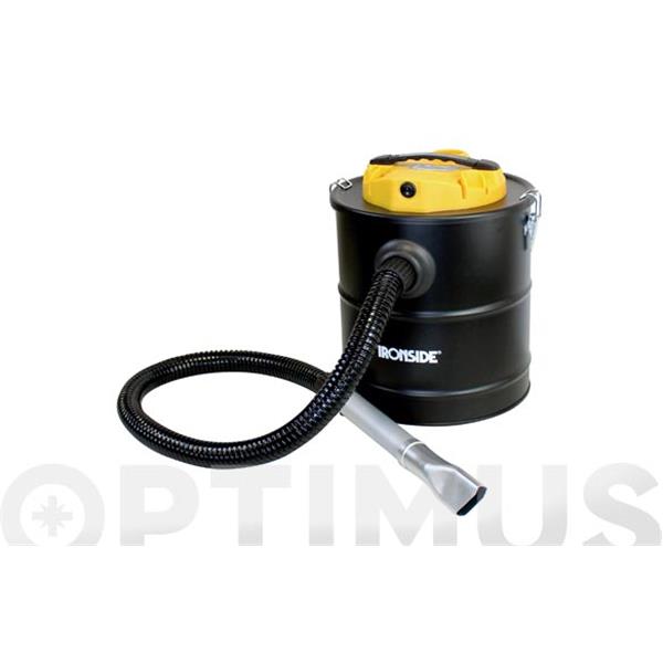 ASPIRADOR SOPLADOR DE CENIZAS CALIENTES 1200 WT 20 LT TUBO ASPIRACI&Oacute;N 120 CM Y BOQUILLA IRONSIDE 