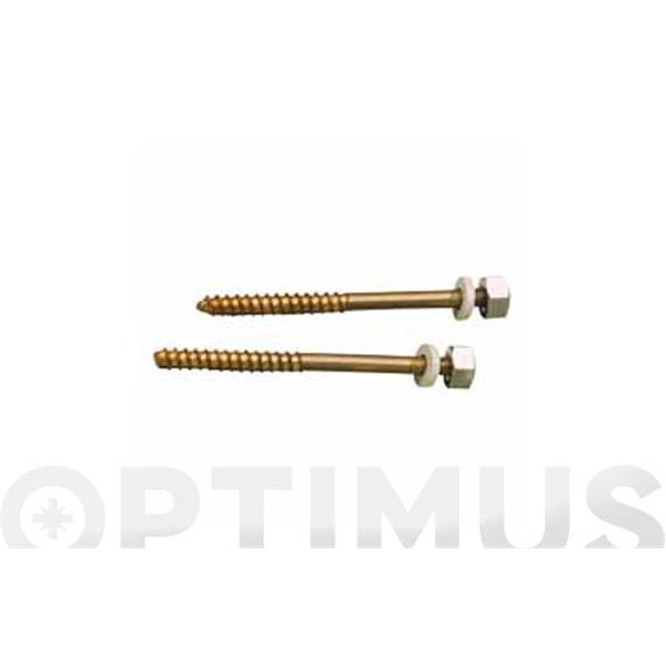 JUEGO TORNILLOS INODORO ACERO M- 5 X 60 MM MIRTAK