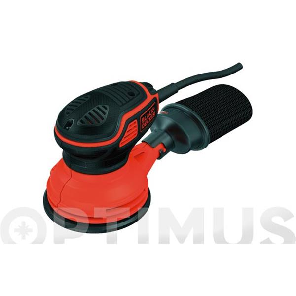 LIJADORA CON CABLE EXCENTRICA 240 WT &Oslash; 125 MM BLACK & DECKER