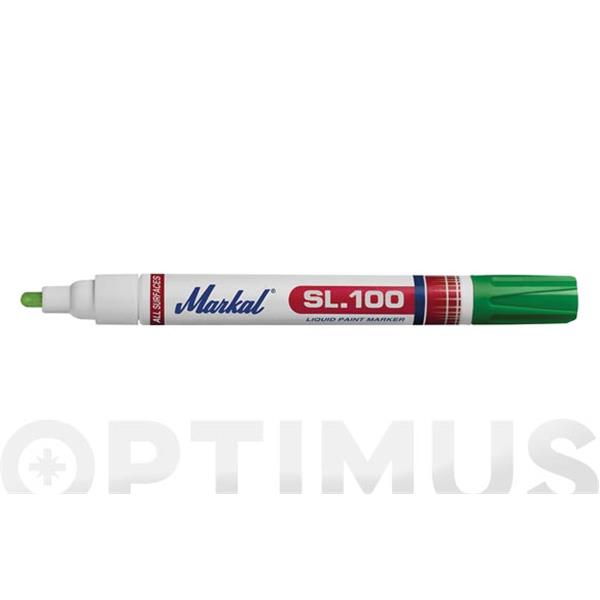 ROTULADOR PERMANENTE DE PINTURA SL-100 VERDE MARKAL