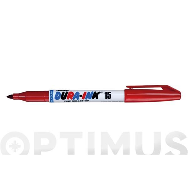 ROTULADOR PERMANENTE PUNTA FINADE TINTA ROJO DURA-INK