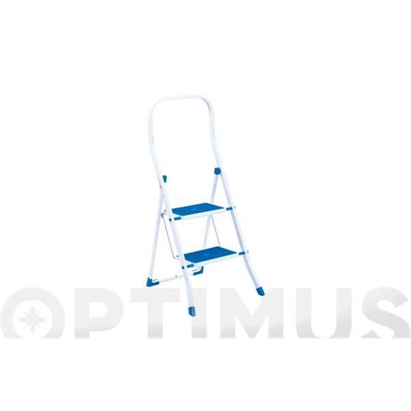TABURETE ESCALERA SUPER PRAKTICO 2 PELDA&Ntilde;OS 150 KG KYLATE