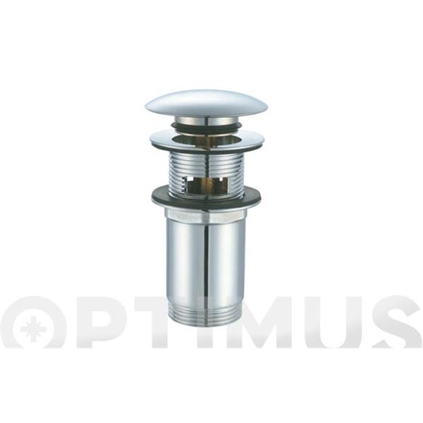 VALVULA FREGADERO CLICK-CLACK UNIVERSAL  CON TAPON EXTERIOR Y REBOSADERO MIRTAK
