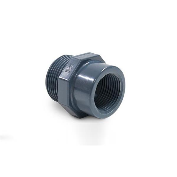 REDUCCION ROSCADA LARGA 1"M X 1/2" H PVC