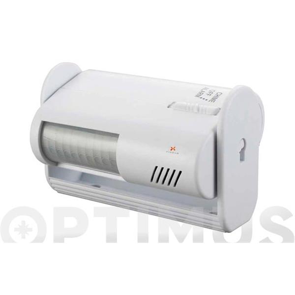 DETECTOR DE MOVIMIENTO CON ALARMA Y TIMBRE 1 PILA DE 9 V. NO INCLUIDA XINDAR