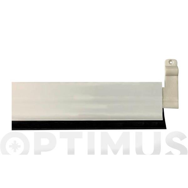 BURLETE BAJO PUERTA ALUMINIO/GOMA BASCULANTE 93 CM BLANCO BUECASA