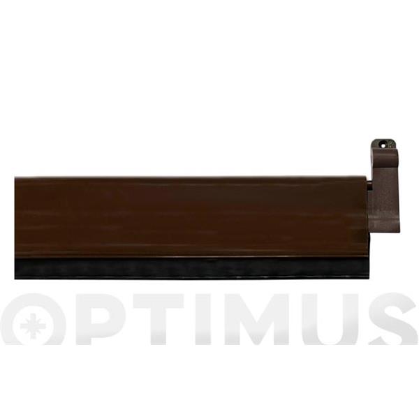 BURLETE BAJO PUERTA ALUMINIO/GOMA BASCULANTE 93 CM MARRON BUECASA
