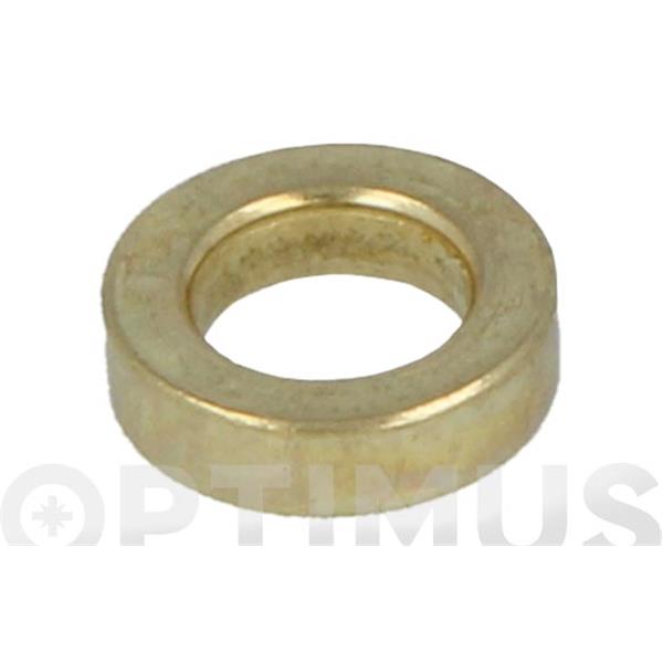 ARANDELA DE PERNIO 10 UDS &Oslash; 11 MM EXTERIOS X 7 MM INTERIOR ACERO LATONADO AMIG