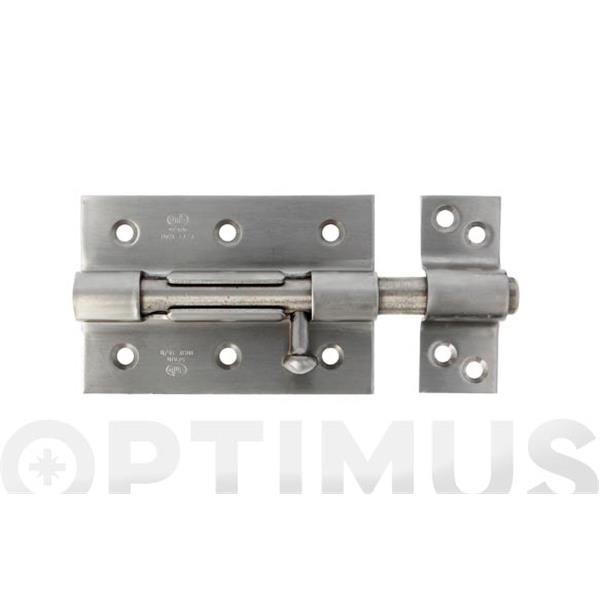 PASADOR 454 CON PORTACANDADO 70 X 67 MM ACERO INOXIDABLE MATE 18/8 AMIG