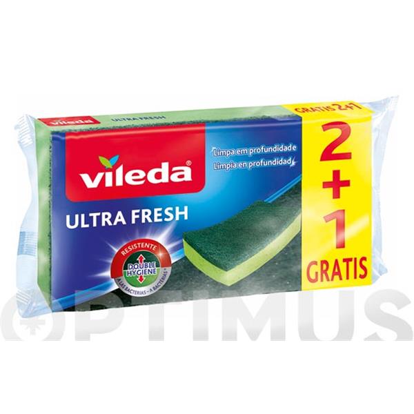 ESTROPAJO 2+1  ULTRA FRESH VILEDA
