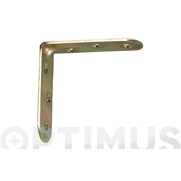 ESCUADRA ANGULO PUNTA REDONDA BICROMATIZADA E-203 DE 30 X 30 MM 