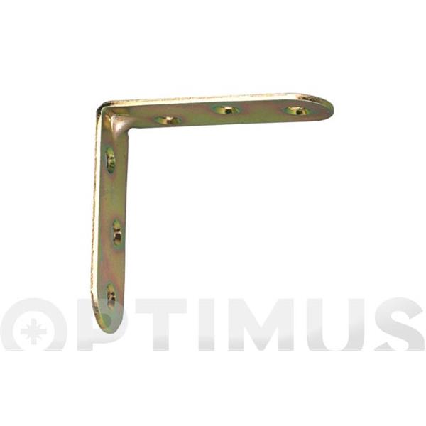 ESCUADRA ACERO DE REFUERZO MODELO 3  60 X 60 MM BICROMATADO AMIG