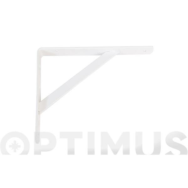 ESCUADRA ACERO REFORZADA MODELO 9  250 X 200 MM BLANCO AMIG