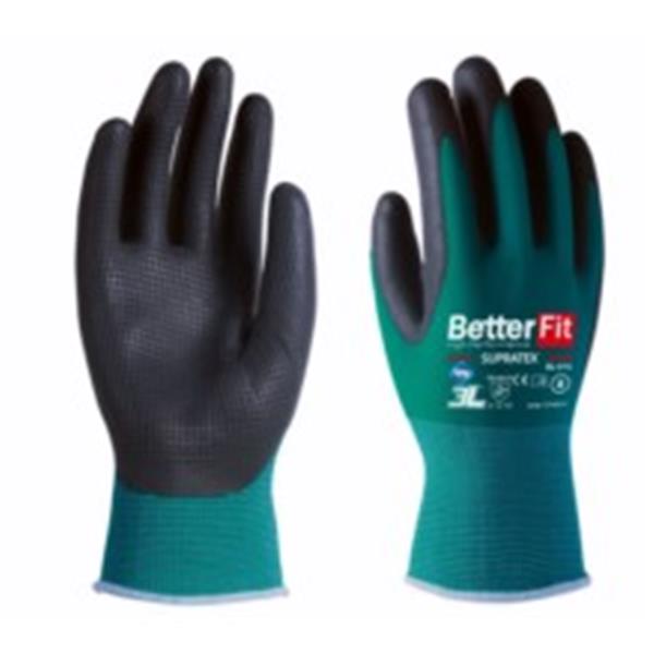 GUANTE BETTER FIT SUPRATEX CON EXCELENTE AGARRE TALLA 9 LATEX FOAM TEXTURIZADO EN PALMA