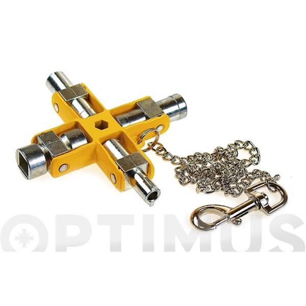 LLAVE ARMARIO DISTRIBUCION Y CABINAS DE SERVICIOS Y MAQUINARIA IRONSIDE 