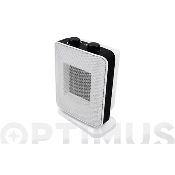 CALEFACTOR CER&Aacute;MICO OSCILANTE BLANCO 900 - 1800 WT SONEDAS 