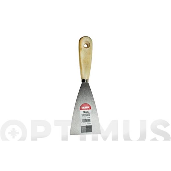 ESPATULA PINTOR ACERO MANGO MADERA 70 MM KOLOREA
