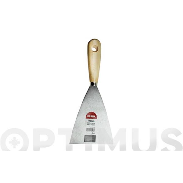 ESPATULA PINTOR ACERO MANGO MADERA 100 MM KOLOREA
