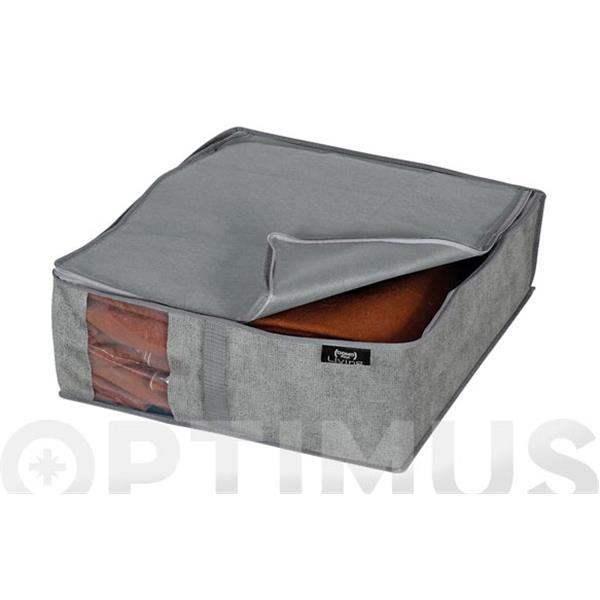 FUNDA PARA GUARDAR ROPA COLOR PIEDRA TALLA S (40CM*45CM*15CM) 