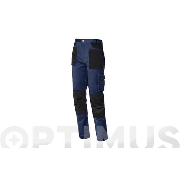 PANTALON STRECH AZUL CON REFUERZOS (97% ALGOD&Oacute;N) (260GR/M2) TALLA L STARTER