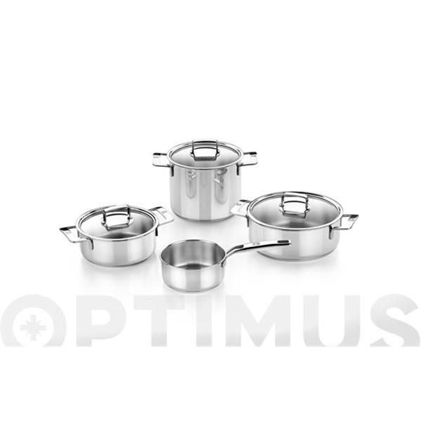 BATERIA DE COCINA INOX 4 PIEZAS SIGNATURE INDUCCION BRA