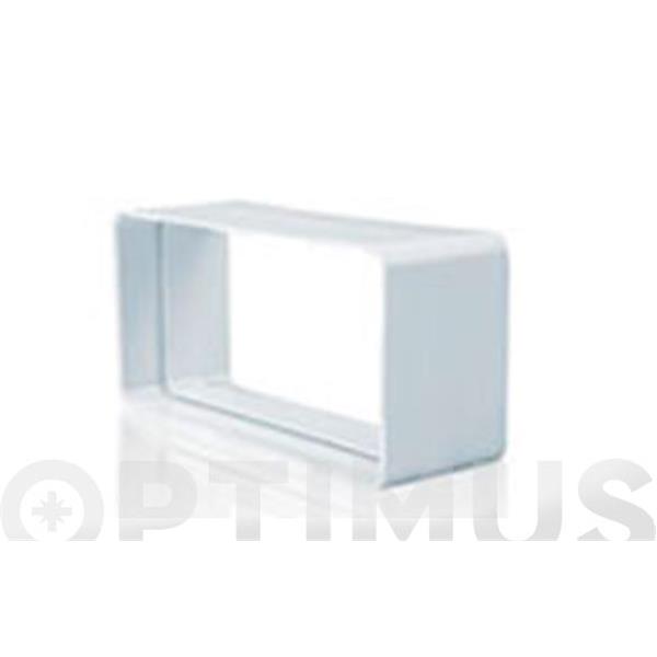 EMPALME RECTANGULAR TUBO EXTRACCION DE HUMOS DE PVC 110 X 55 MM GONAL