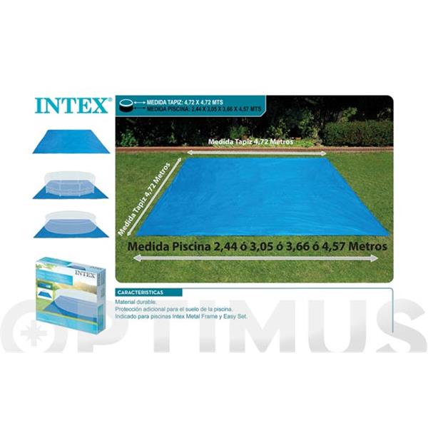 TAPIZ DE SUELO PARA PISCINAS DESMONTABLES 4.72 X 4.72 MT INTEX
