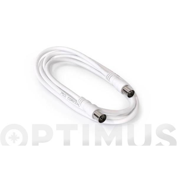 PROLONGADOR CABLE ANTENA BLANCO 1,5 MT AXIL