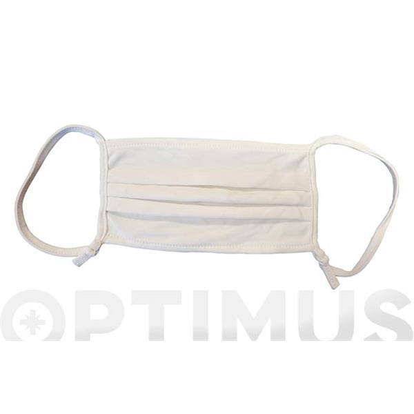 MASCARILLA REUTILIZABLE ANTIVIRICA 100 LAVADOS AJUSTABLE ADULTO BLANCA