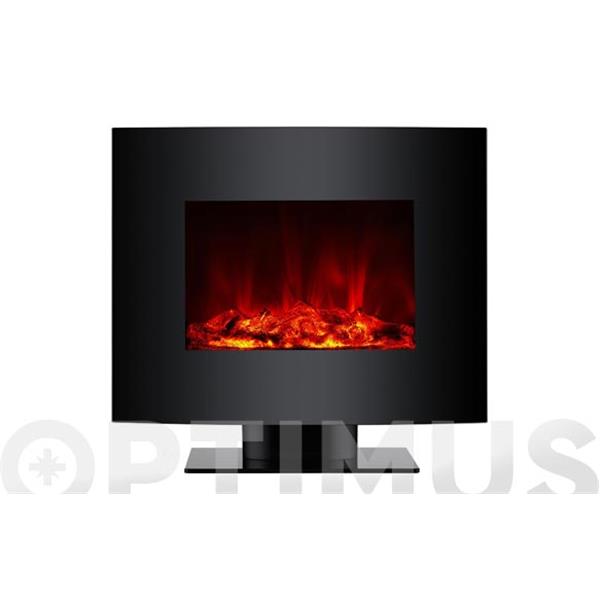 CHIMENEA EL&Eacute;CTRICA CON PIE FRONTAL CURVO 2000 WT CLIMACITY
