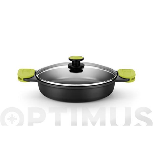 CAZUELA BAJA ALUMINIO FUNDIDO FOODIE 40 CM INDUCCI&Oacute;N BRA 