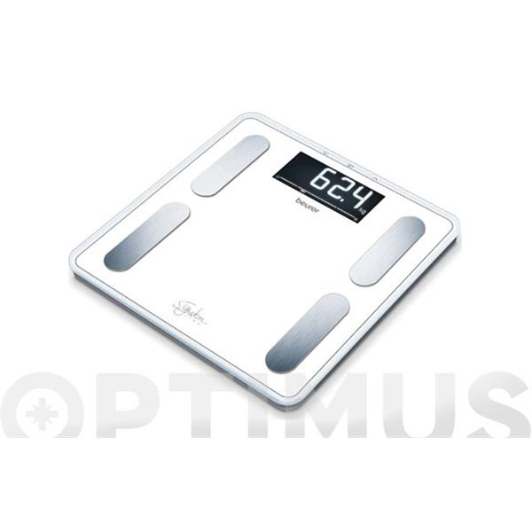 BASCULA BA&Ntilde;O DIGITAL DIAGNOSTICA CRISTAL BLANCO BEURER 